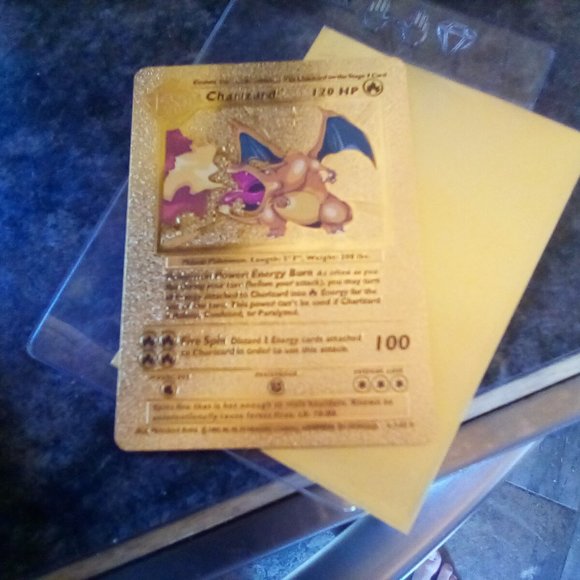 Pokemon | Toys | Gold Foil Charizard First Edition | Poshmark